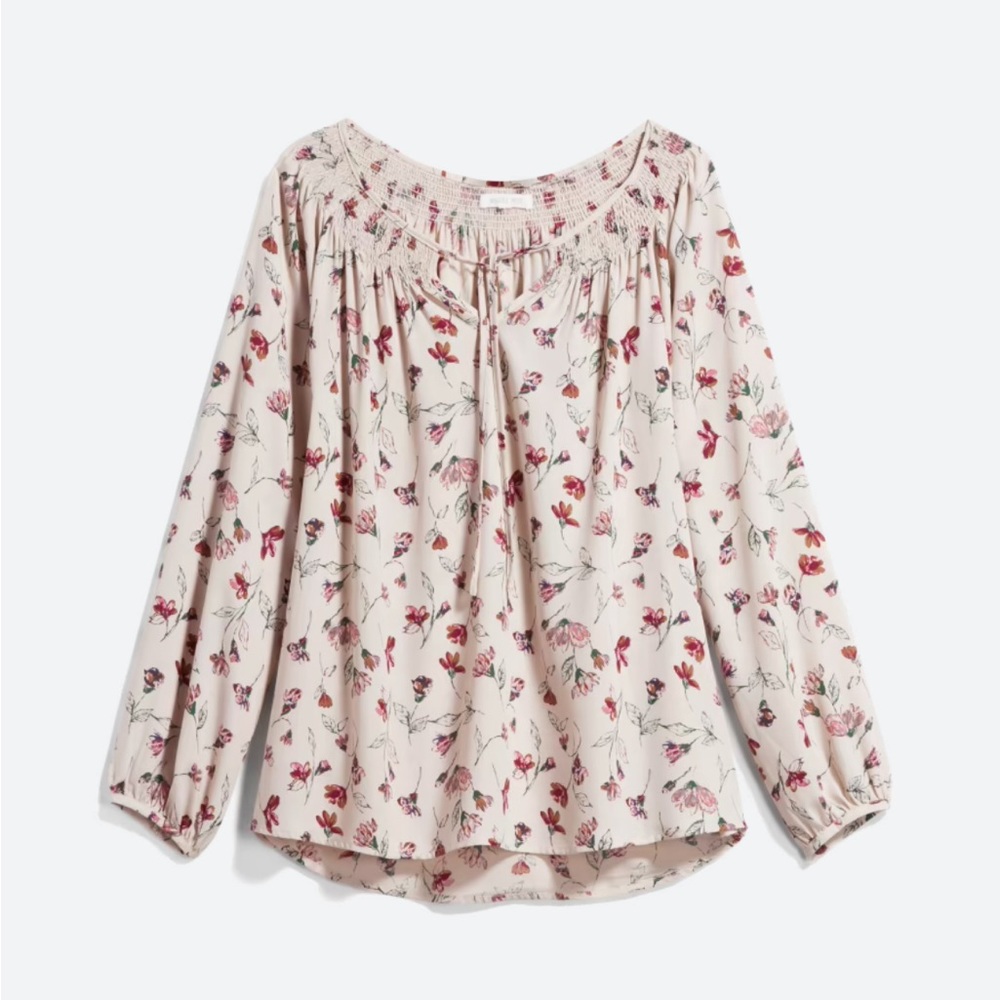 August Mist Yohana Tie Neck Blouse Size 2x